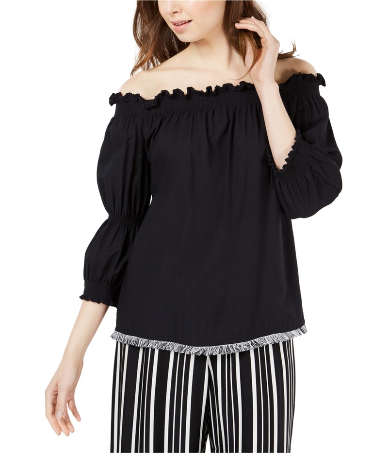 Trina Turk Womens Ragtime Peasant Blouse