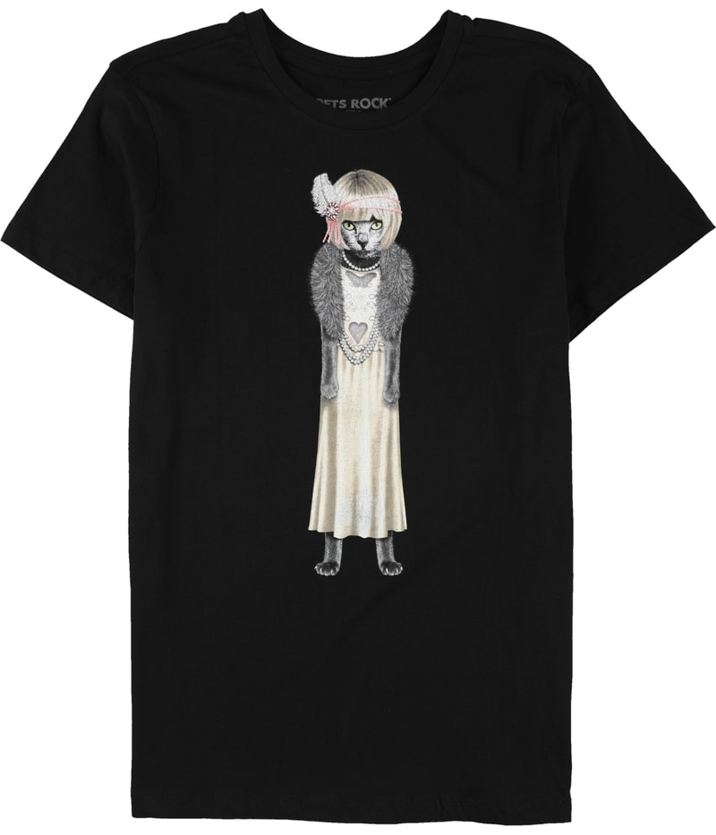 Elevenparis Mens Daisy Cat Graphic T-Shirt