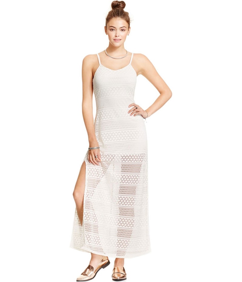 Joe & Elle Womens Strappy Lace Maxi Dress