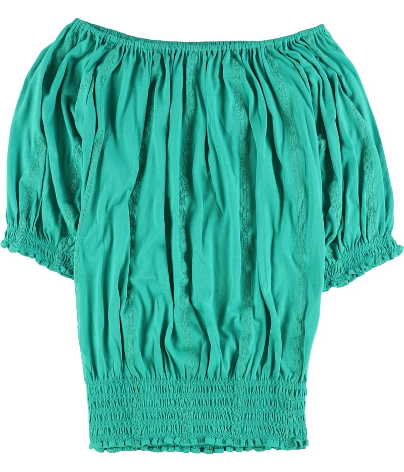 Ralph Lauren Womens Smocked Knit Blouse