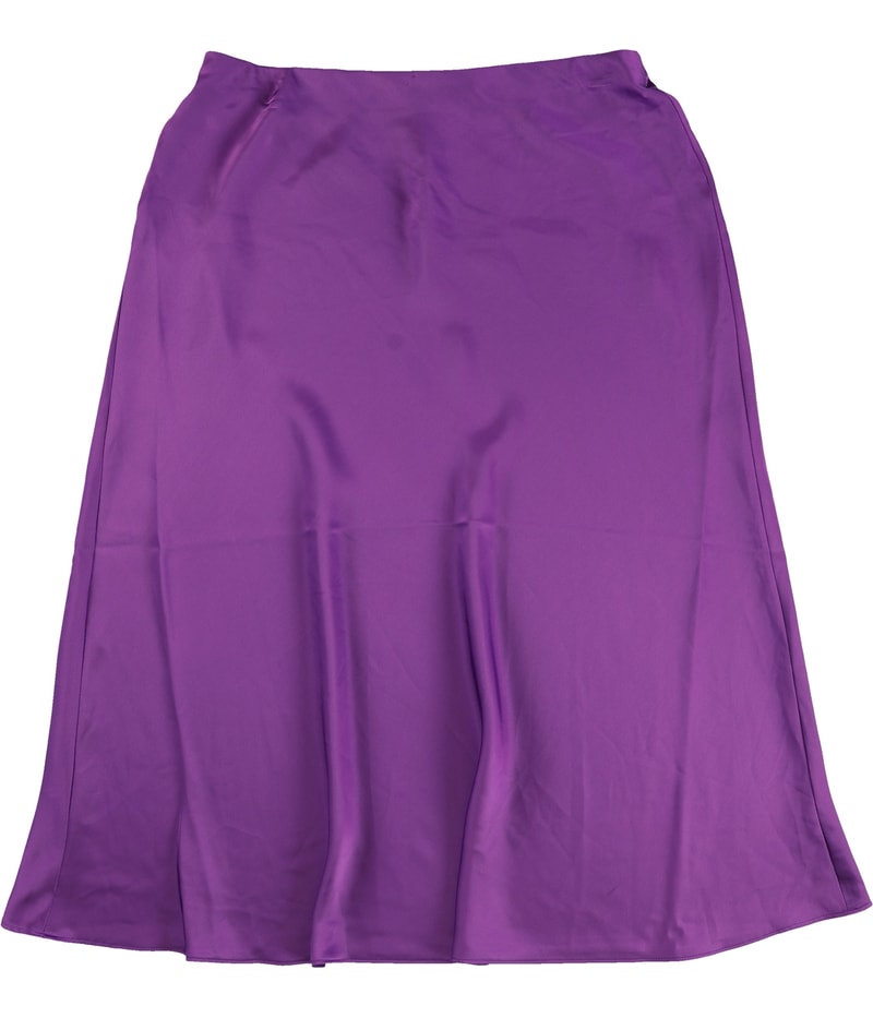Ralph Lauren Womens Solid Charmeuse Midi Skirt