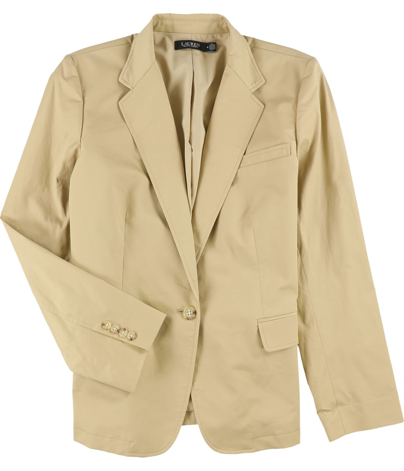 Ralph Lauren Womens Cotton Twill Blazer Jacket