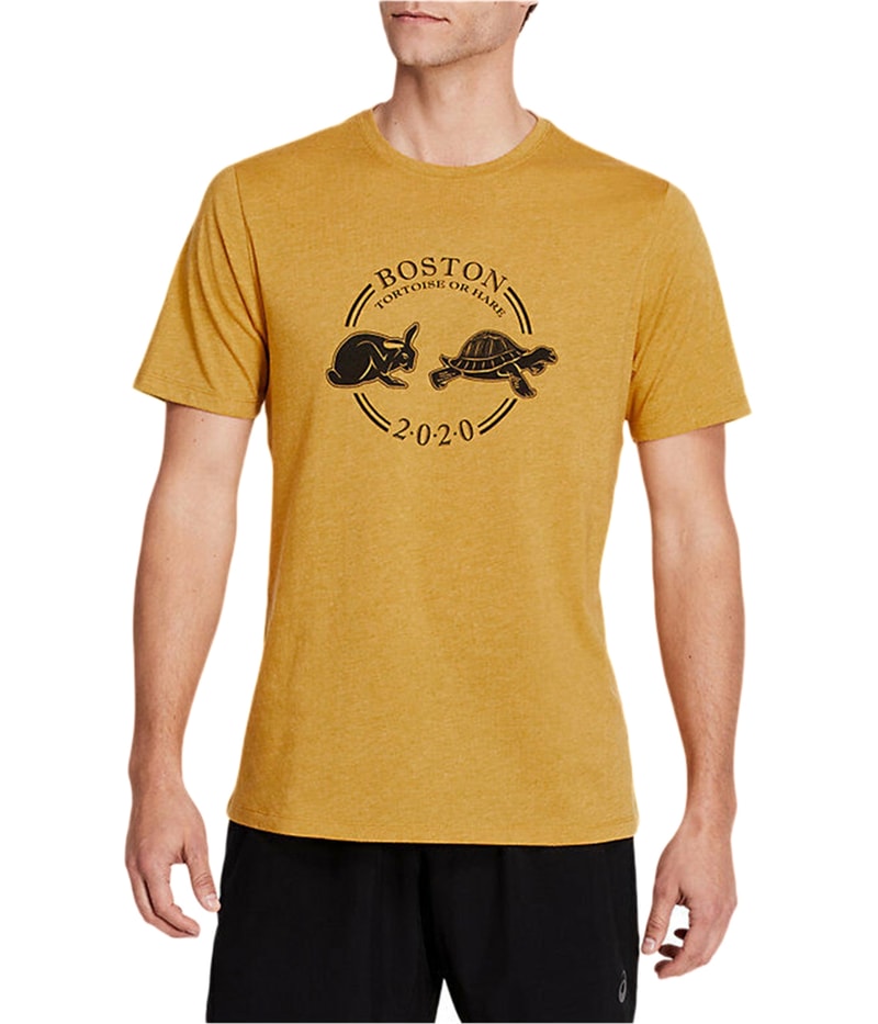 ASICS Mens Boston Tortoise or Hare 2020 Graphic T-Shirt