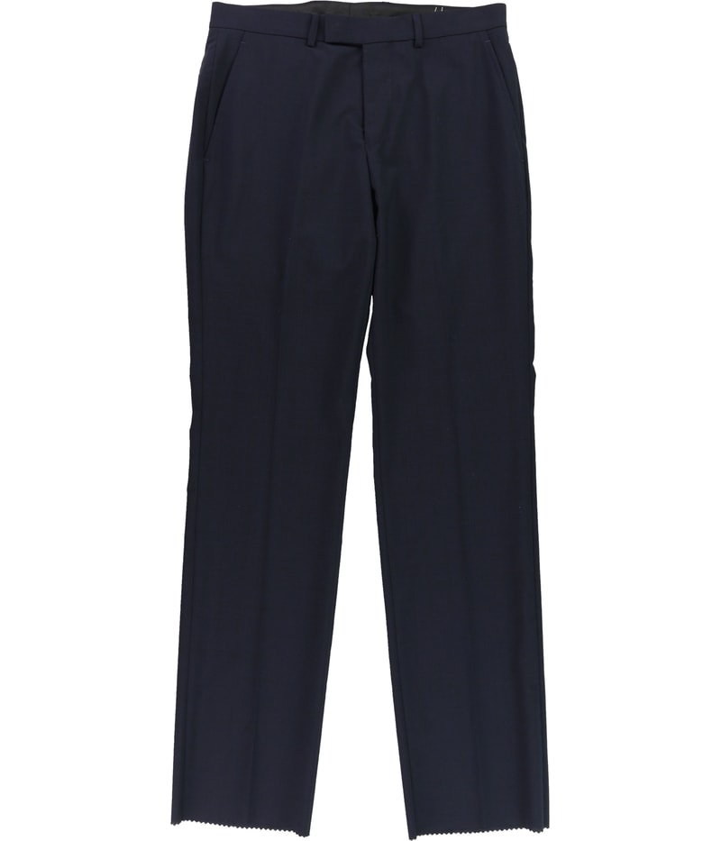 Kenneth Cole Mens Plaid Straight Leg Slacks Dress Pants
