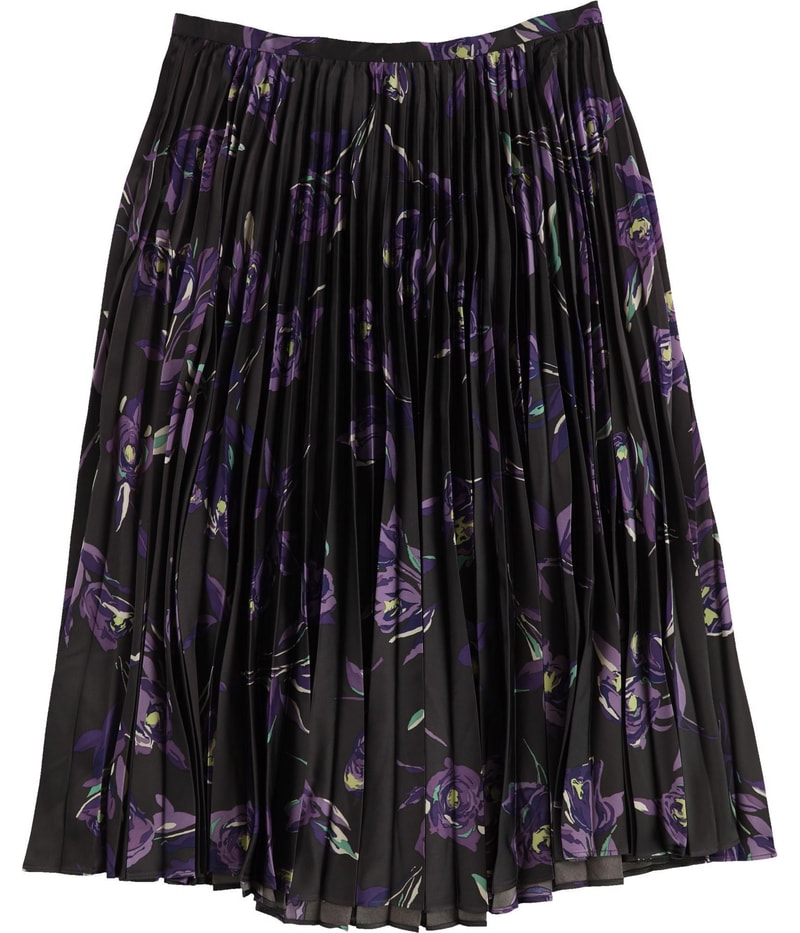 Ralph Lauren Womens Charmeuse Shutterpleat A-line Skirt