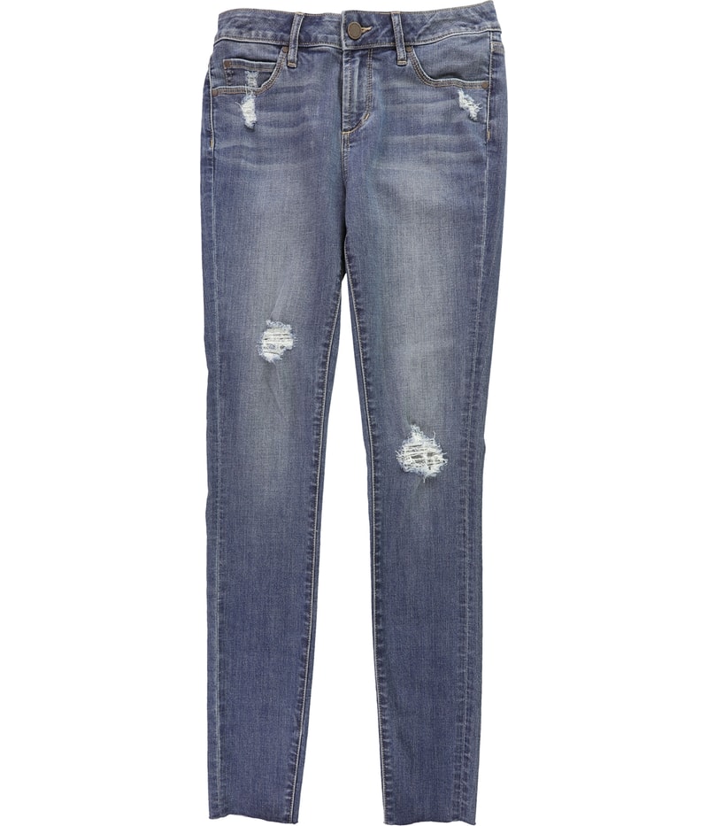 Articles of Society Womens Distressed Tapered Skinny Jeans
