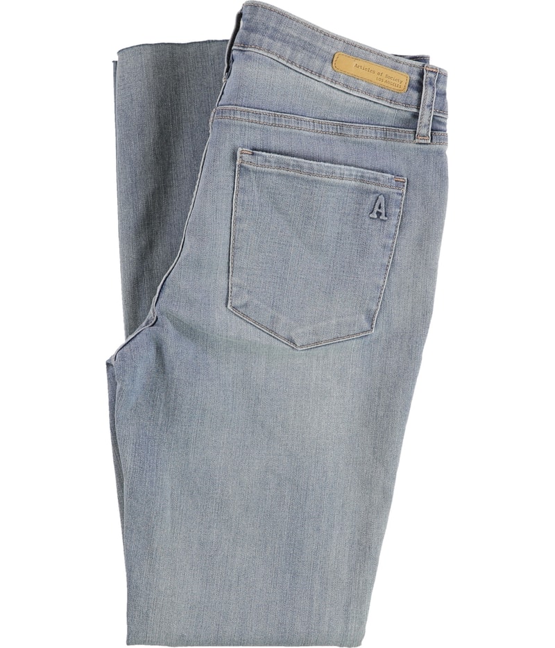Articles of Society Womens Carly Tapered Skinny Cropped Jeans, view 2