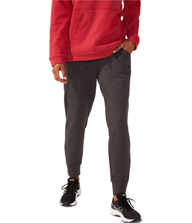 ASICS Womens Performance Fleece Straight Leg Jogger Athletic Pants