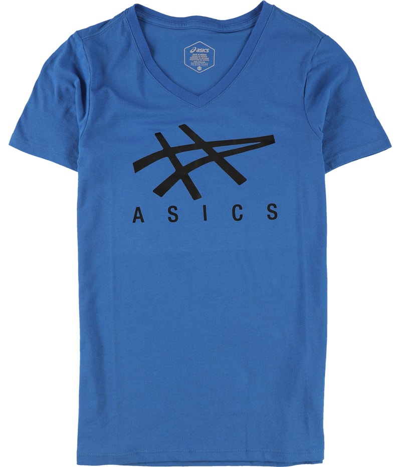 ASICS Womens Stripe Logo Graphic T-Shirt