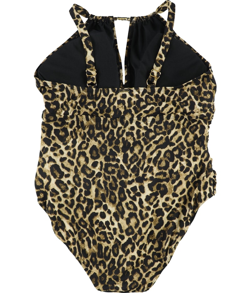 Ralph Lauren Womens Key-Hole Neck One Piece Tank Swimsuit