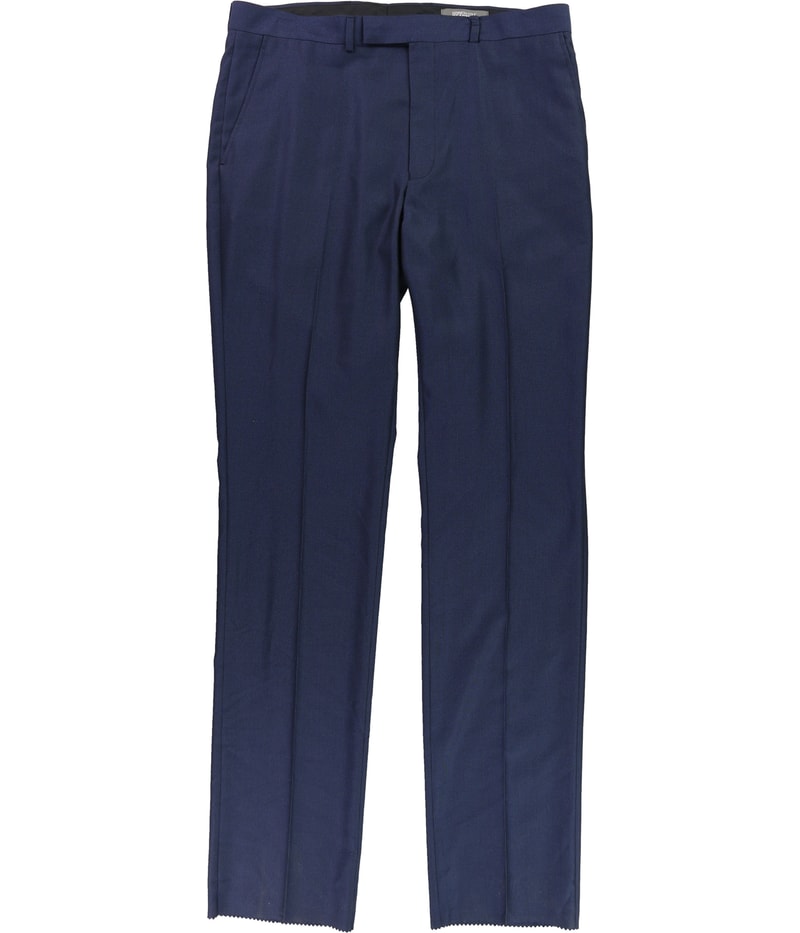 Kenneth Cole Mens Pindot Straight Leg Slacks Dress Pants