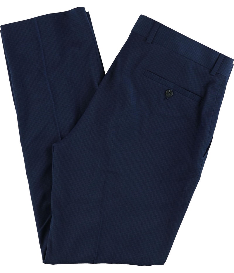 Kenneth Cole Mens Stylish Straight Leg Slacks Dress Pants