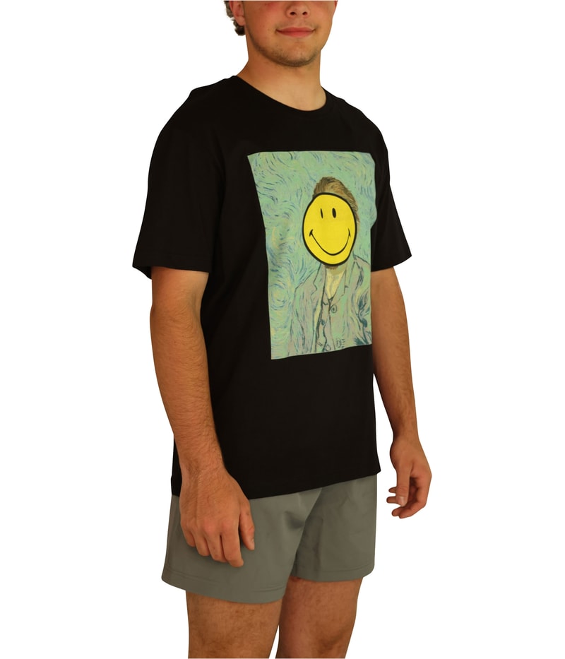 Elevenparis Mens Van Gogh Smiley Graphic T-Shirt