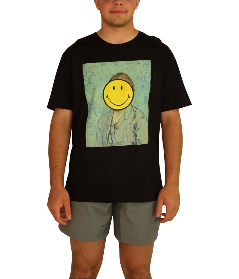 Elevenparis Mens Van Gogh Smiley Graphic T-Shirt