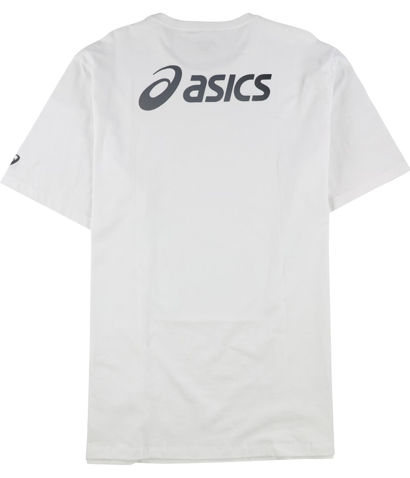 ASICS Mens Logo Basic T-Shirt in White, image 2 of 2