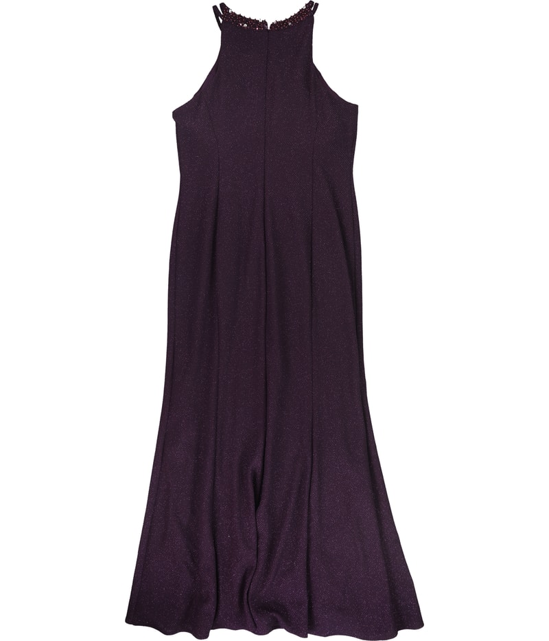 Nightway Womens Glitter Gown Dress