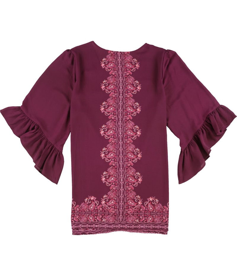 avenue Womens Paisley Tunic Blouse
