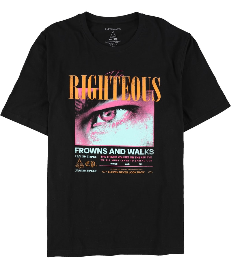 Elevenparis Mens The Righteous Graphic T-Shirt