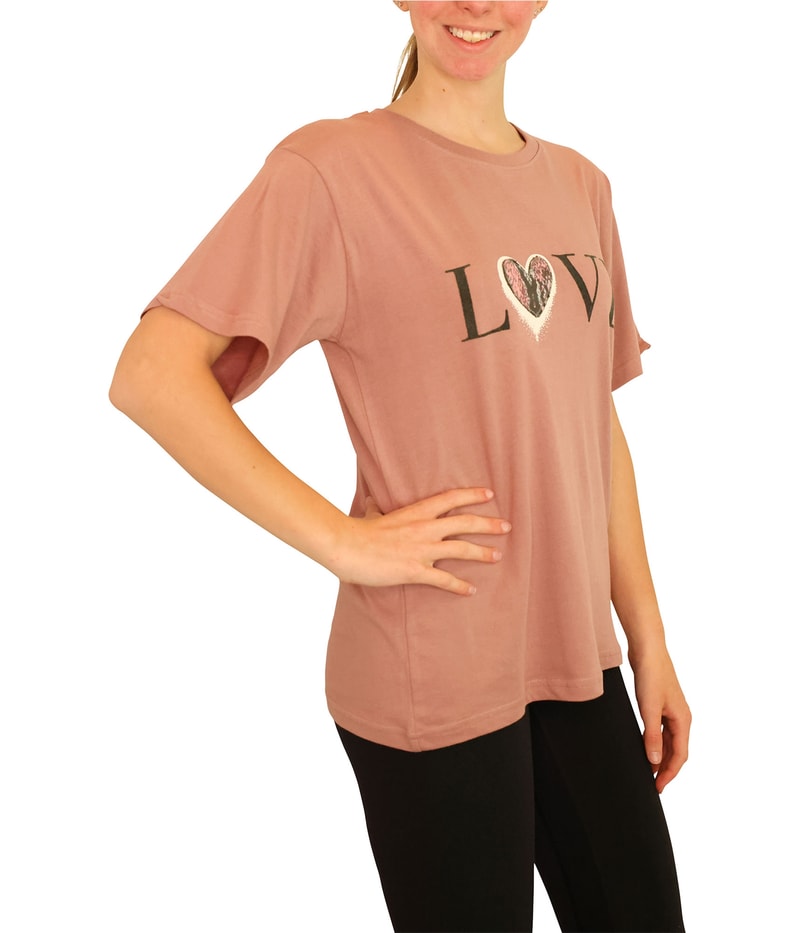 Elevenparis Womens Love Graphic T-Shirt