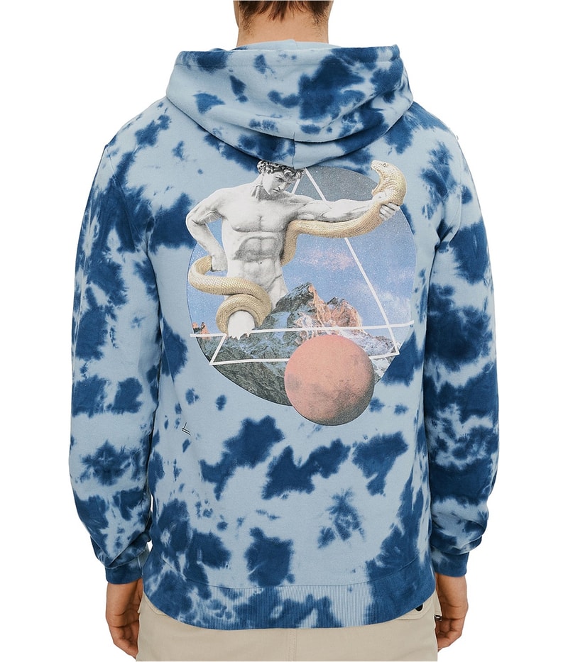 Elevenparis Mens Tie Dye Hoodie Sweatshirt
