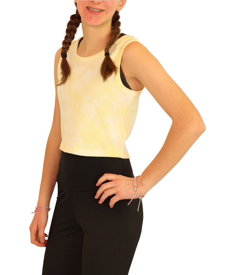 Elevenparis Womens Cropped Ribbed Tank Top