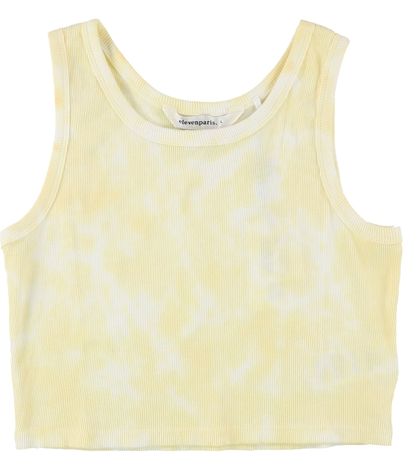 Elevenparis Womens Cropped Ribbed Tank Top