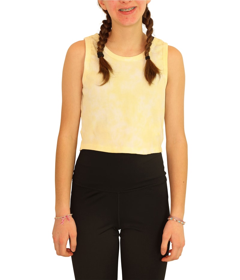 Elevenparis Womens Cropped Ribbed Tank Top