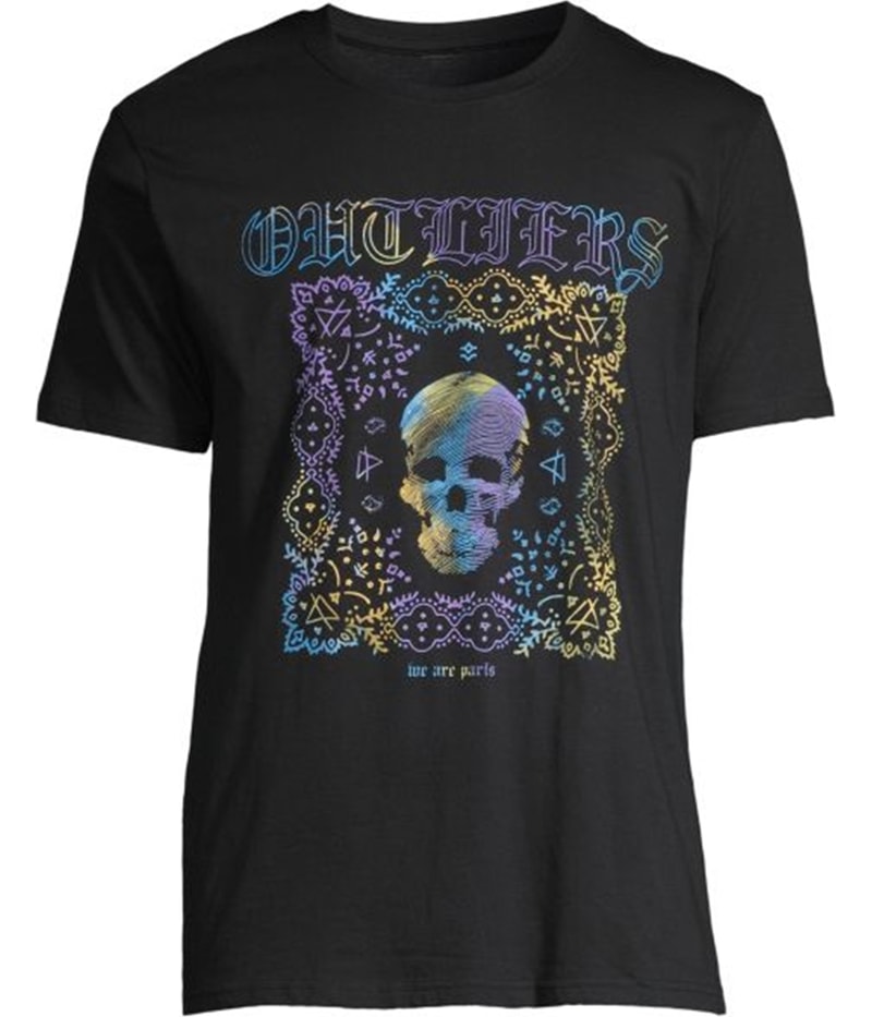 Elevenparis Mens Outliers Skull Graphic T-Shirt