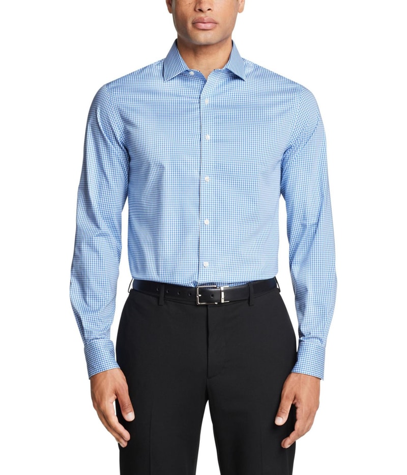 Tommy Hilfiger Mens Flex Regular Fit Button Down Dress Shirt