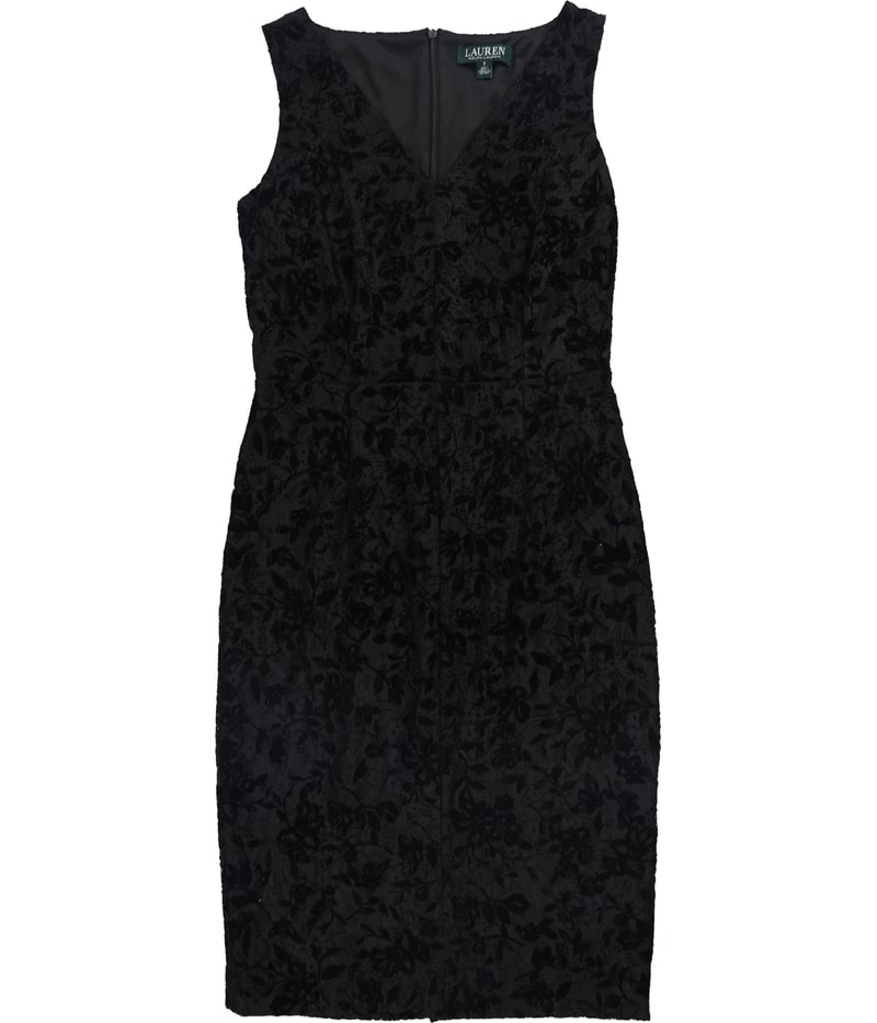 Ralph Lauren Womens Lace Sheath Dress