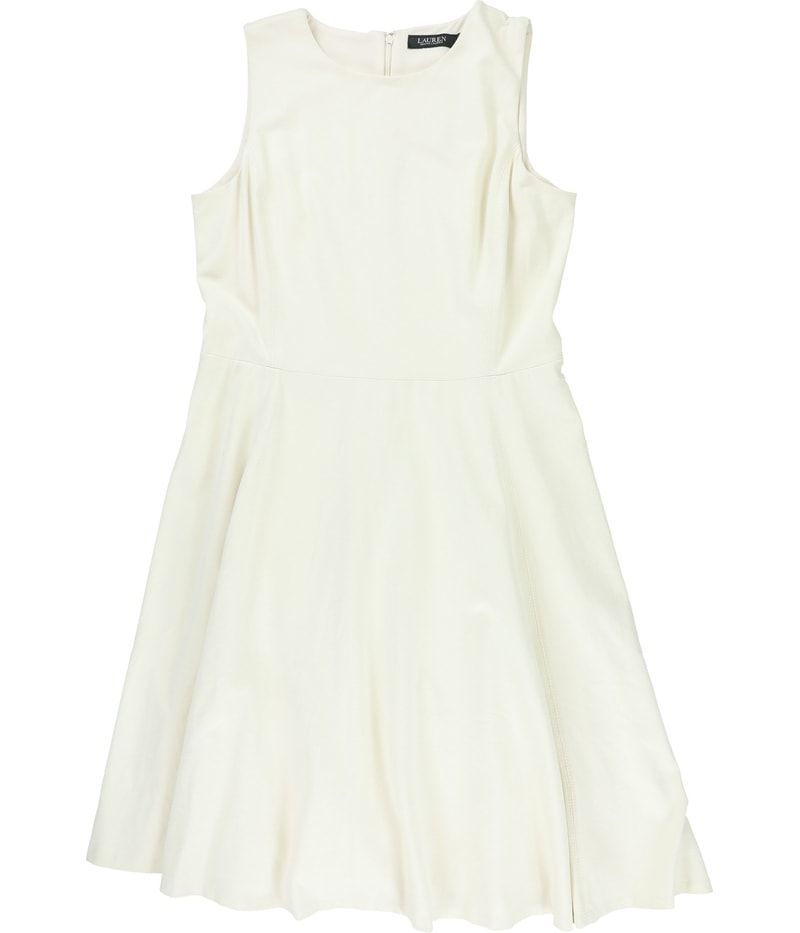 Ralph Lauren Womens Ponte Fit & Flare Dress