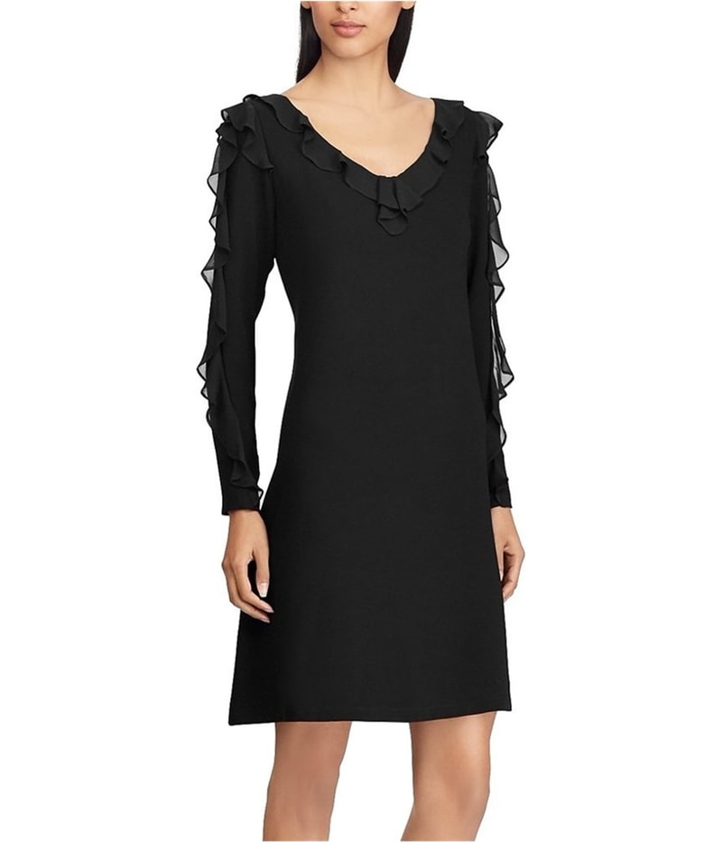 American Living Womens Georgette A-line Dress, view 3