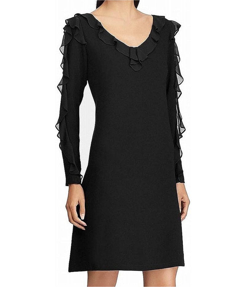American Living Womens Georgette A-line Dress, view 5