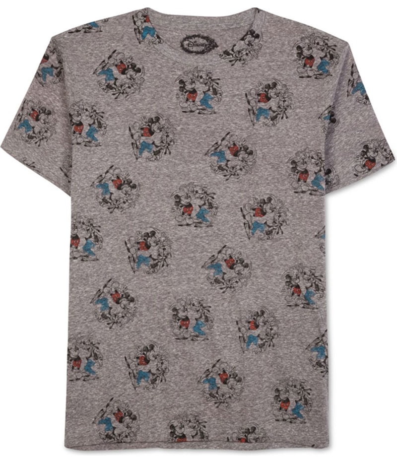 Jem Mens Mickey & Goofy Crest Graphic T-Shirt