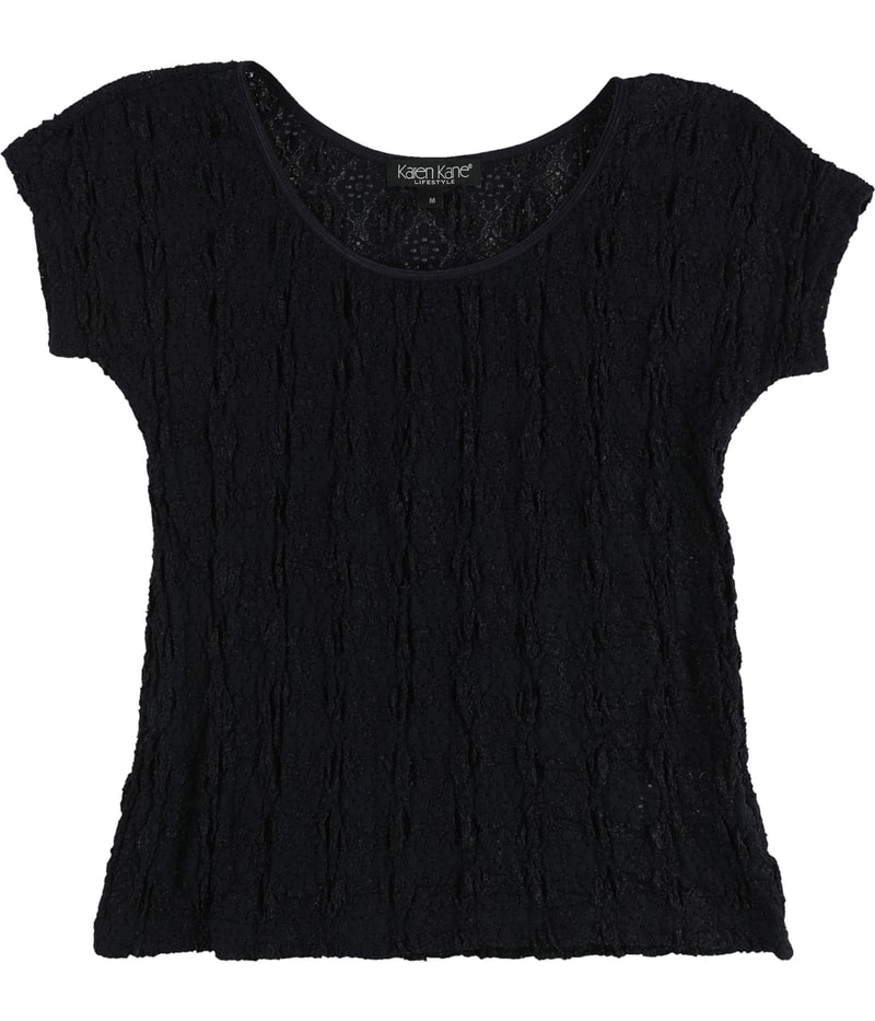 Karen Kane Womens Lace Basic T-Shirt