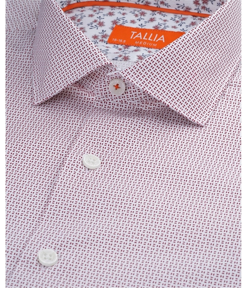 Tallia Mens Micro-Geo Button Down Dress Shirt
