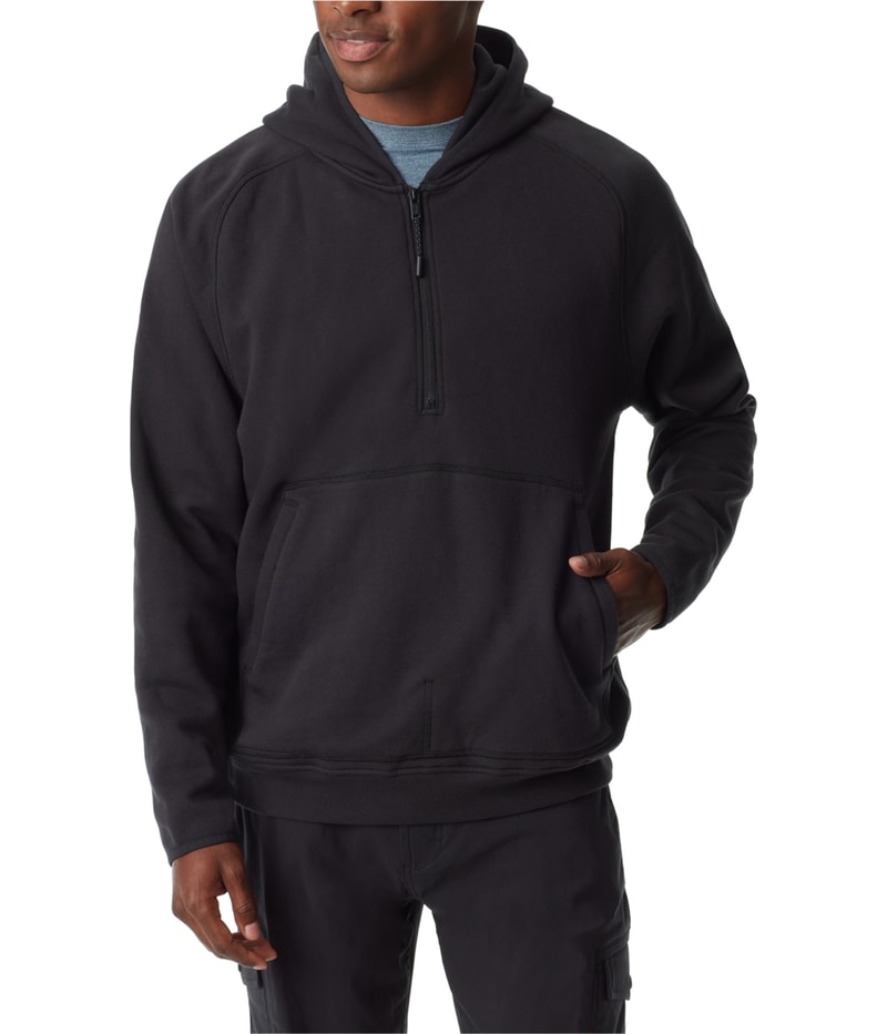 BASS OUTDOOR Mens Quarter Zip Hoodie Sweatshirt
