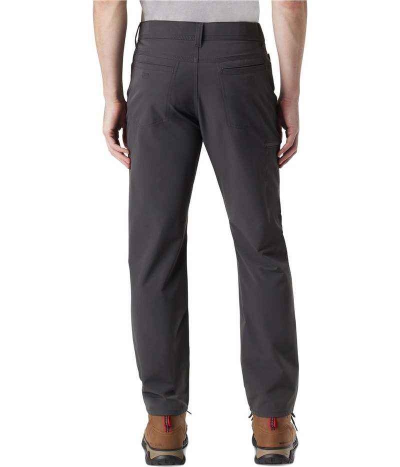 BASS OUTDOOR Mens Hybrid Trencher Commuter Straight Leg Cargo Casual Pants in Dark Gray, view 2