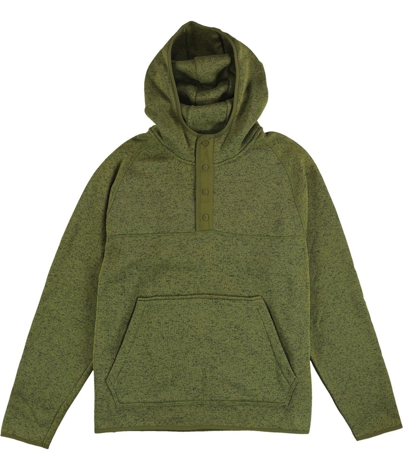 BASS OUTDOOR Mens Mixed-Media Hoodie Sweatshirt