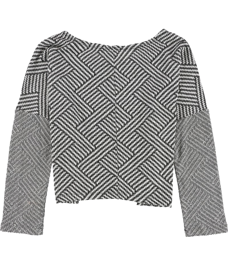 bar III Womens Printed Knit Shell Blouse