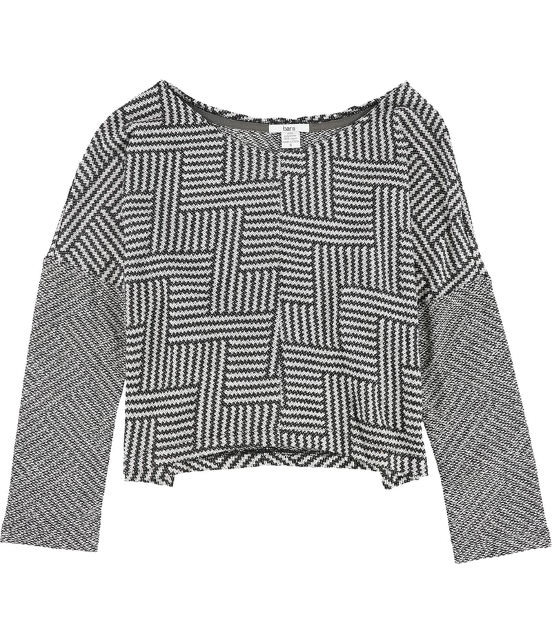 bar III Womens Printed Knit Shell Blouse