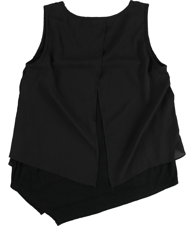 bar III Womens Layered Knit Blouse