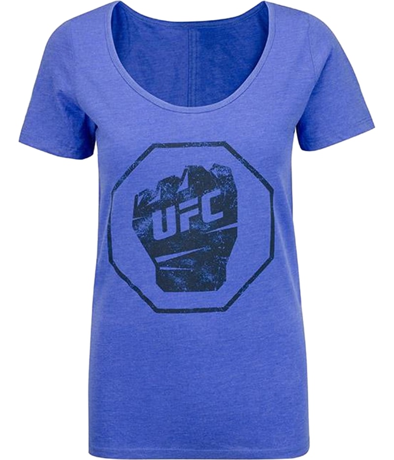 UFC Womens Distressed Fist Graphic T-Shirt