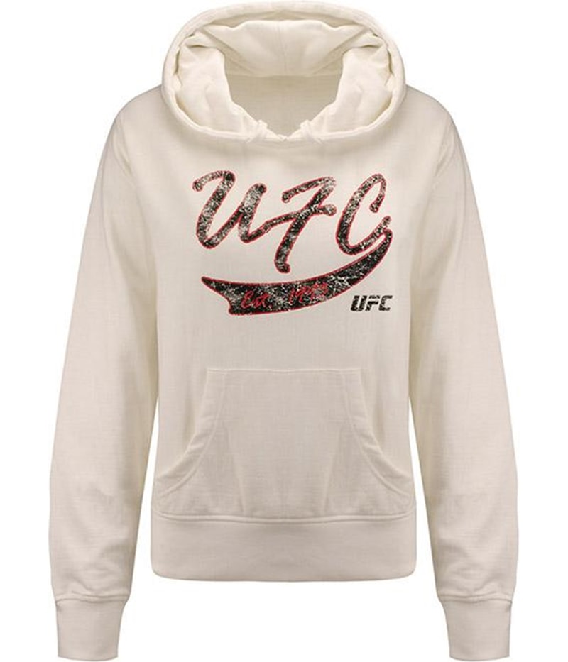 UFC Womens Script Pullover Hoodie Sweatshirt