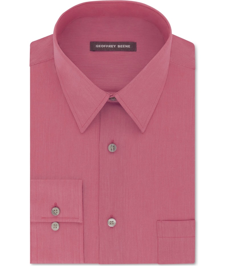Geoffrey Beene Mens Bedford Button Down Dress Shirt