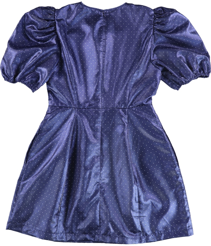 Danielle Bernstein Womens Rhinestone Buttons Mini Dress