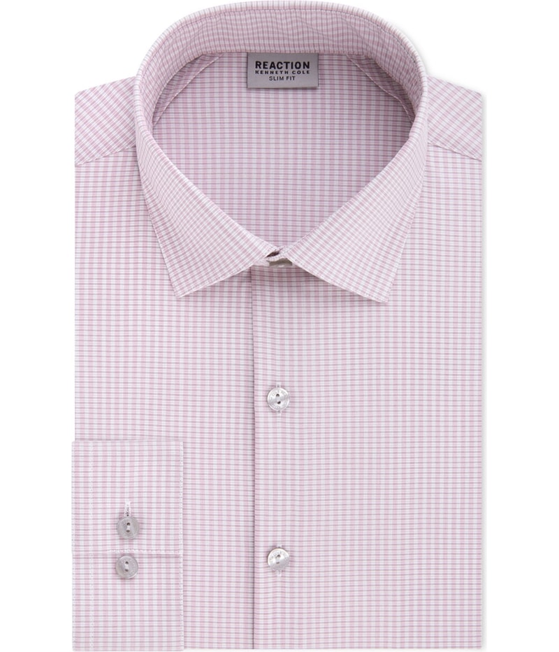 Kenneth Cole Mens Techni-Cole Button Down Dress Shirt
