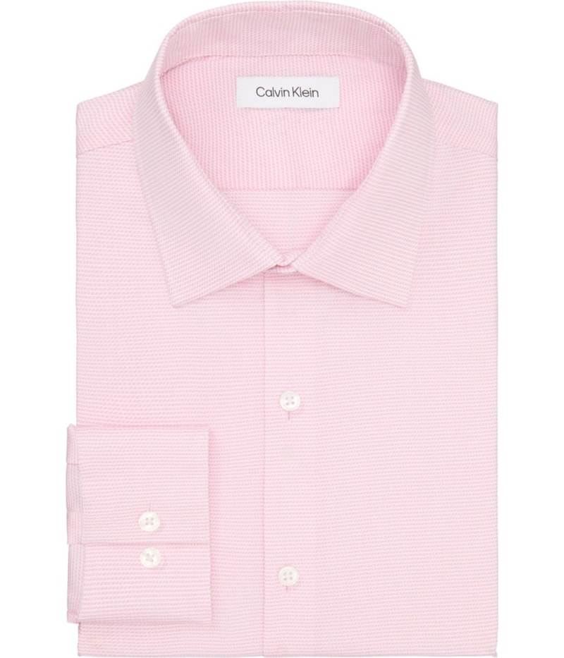 Calvin Klein Mens Extra Slim Fit Button Down Dress Shirt, view 3