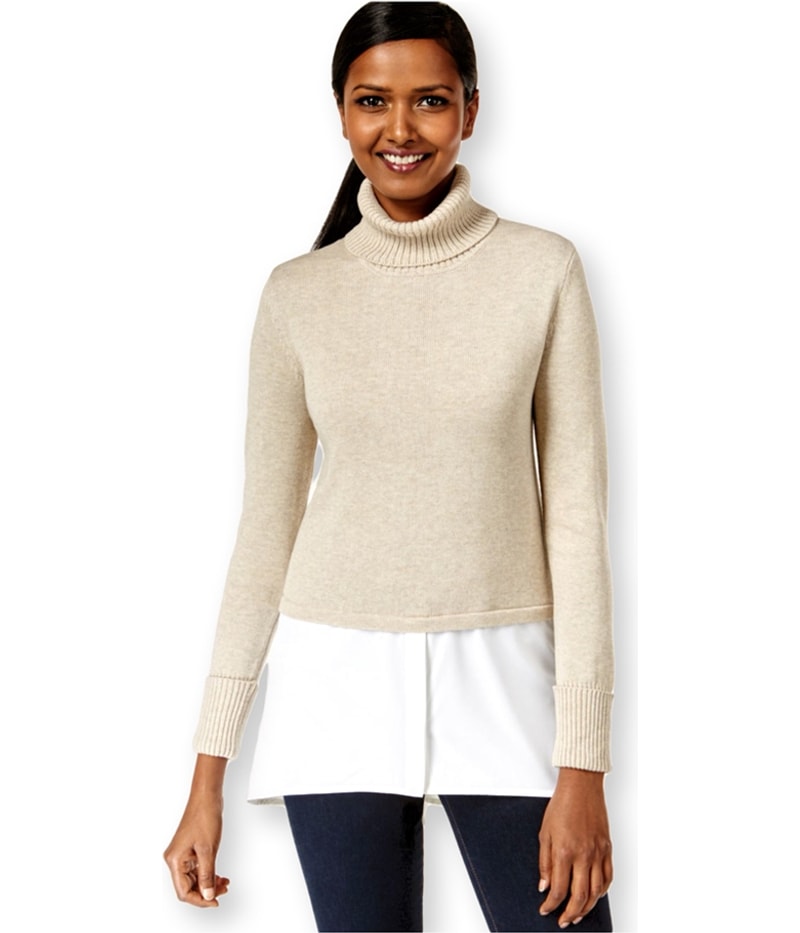 Style & Co. Womens Layered-Look Turtleneck Pullover Sweater