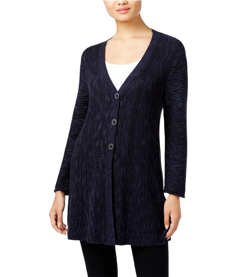 Style & Co. Womens Marled Cardigan Sweater